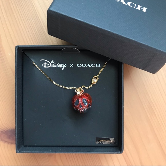 🍎 Coach Disney X Poison Apple Necklace - Picture 5 of 8